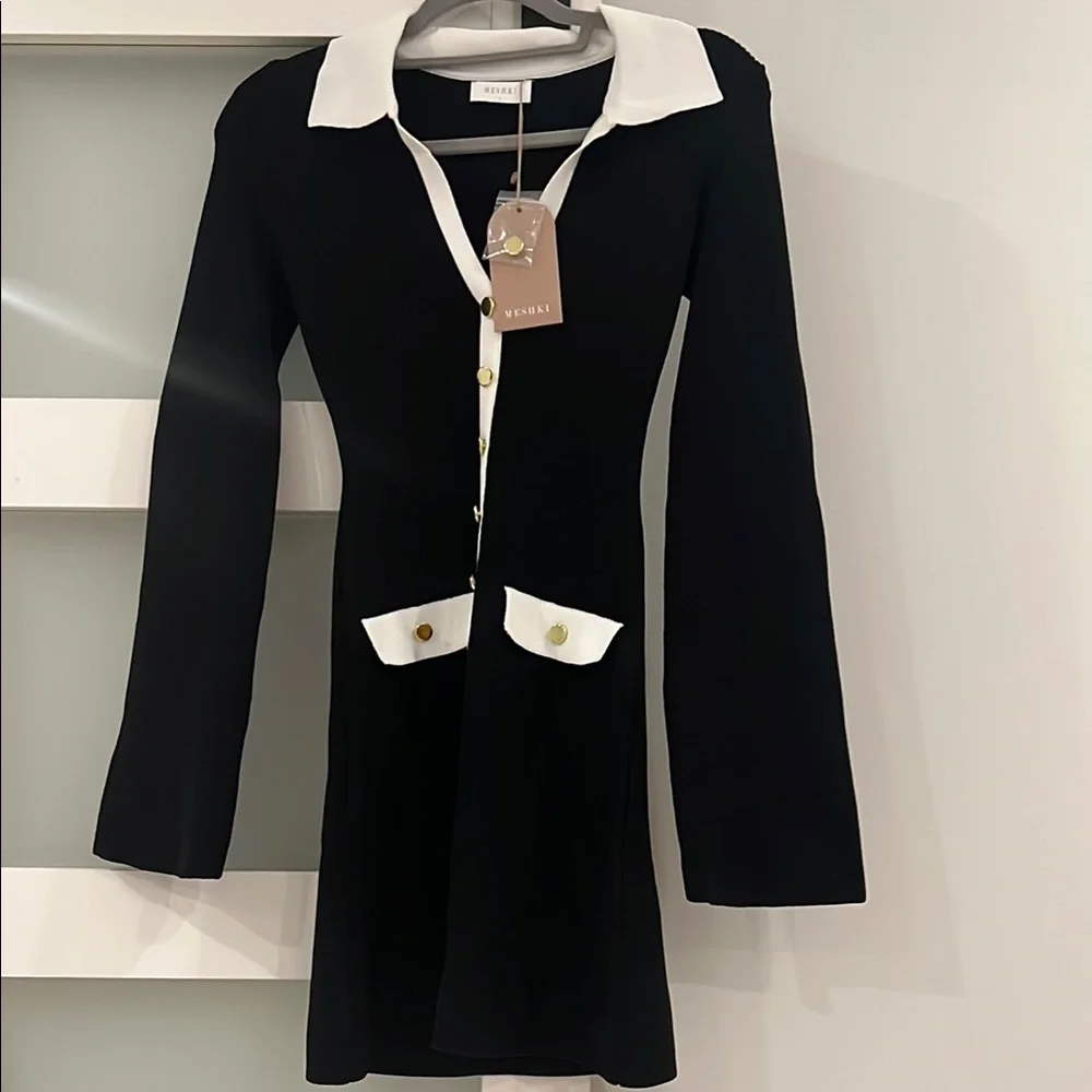 NEW Meshki Long sleeve knit dress - Picture 2 of 8
